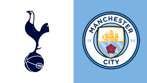 Tottenham Hotspur and Manchester City club badges