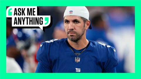 Graham Gano with an Ask Me Anything border around him