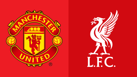 Manchester United and Liverpool club badges