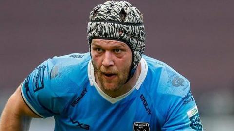 Dan Lydiate in action for Dragons