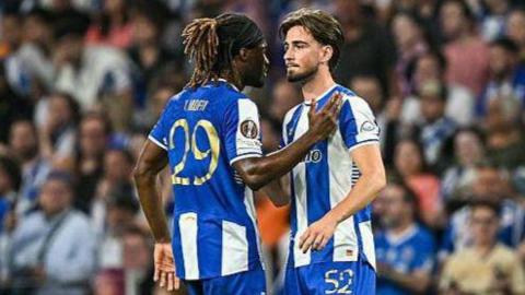 Martim Fernandes is consoled by Terem Moffi