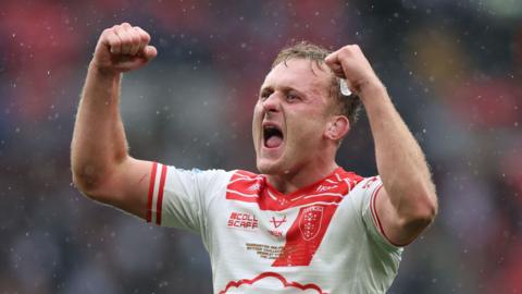Hull KR's Jez Litten celebrates