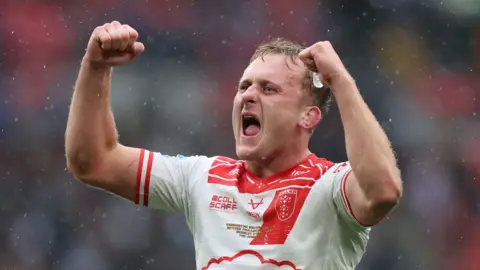 Hull KR's Jez Litten celebrates