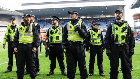 Police at Ibrox