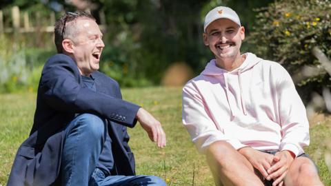 Luke Melling and his stem-cell donor Alastair Hawken