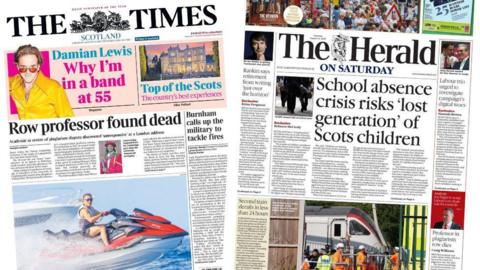 Scotland's papers: 15 August