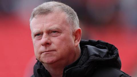 Stoke City head coach Mark Robins during the FA Cup tie with Fulham