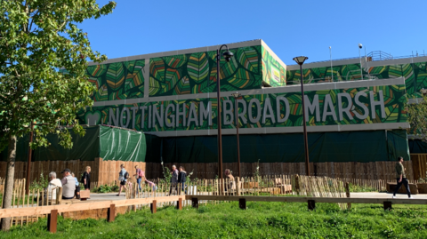 The remains of the Broad Marsh shopping centre in Nottingham