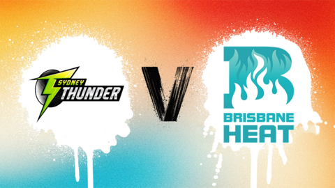 Sydney Thunder v Brisbane Heat badge graphic