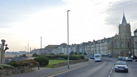 Marine Road West in Morecambe