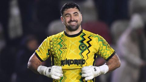 Nick Townsend smiles in a Newport game