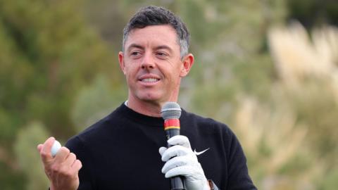Rory McIlroy pictured during The Showdown exhibition event in December