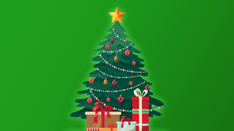 christmas tree cartoon