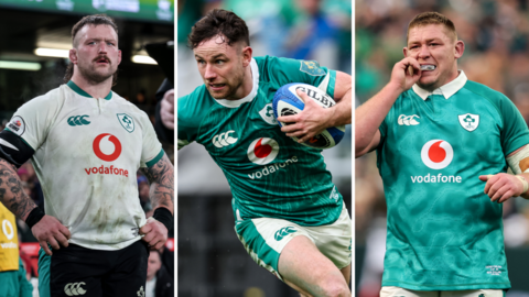 Andrew Porter, Hugo Keenan, Tadhg Furlong