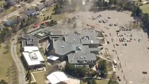 Aerial view of West Bloomfield, Michigan