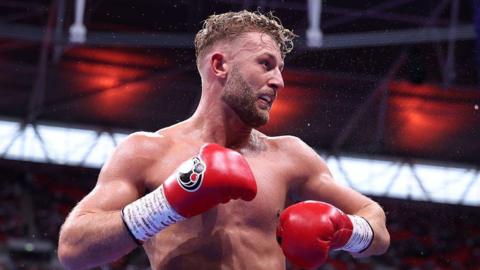 Lewis Edmondson in action at London's Wembley Stadium 