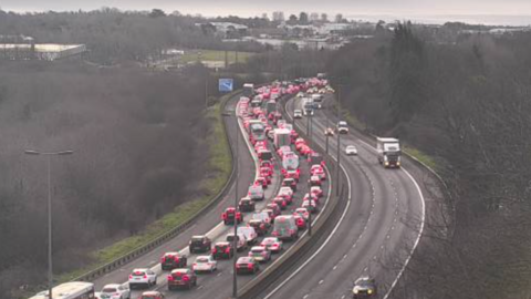 Traffic tallied back on the M2 