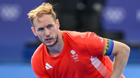 David Ames playing for Great Britain