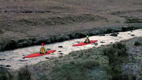Isla agus Connor air Abhainn Tatha