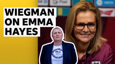 What Hayes has done at USA is incredible - Wiegman. Video  00:00:59What Hayes has done at USA is incredible - Wiegman