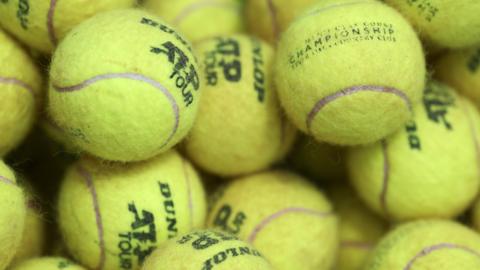 A collection of tennis balls