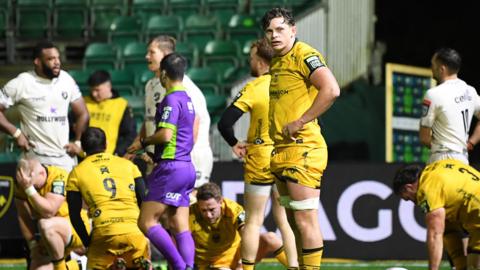 Ryan Woodman is disappointed after Dragons fail to get a winner in their draw with Sharks at Rodney Parade