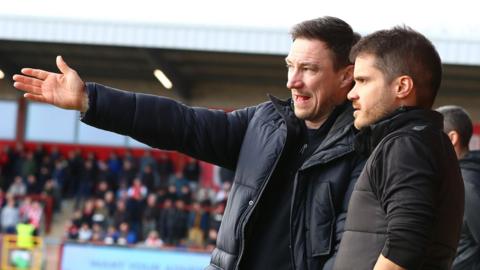 Joao Alves (right) worked as Stuart Maynard's assistant coach late last season