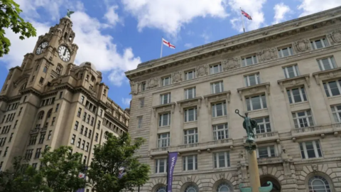 An exterior view of Liverpool's Cunard Building