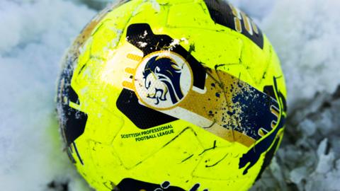 SPFL football in the snow