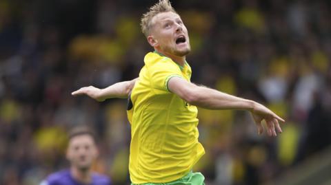 Harry Darling playing for Norwich
