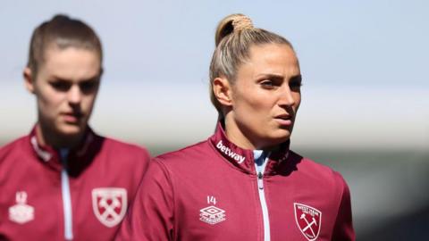 Canada international Shelina Zadorsky training with West Ham