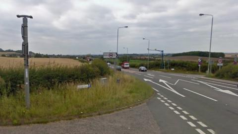 A52 near Henson Lane, Upper Saxondale, Nottinghamshire