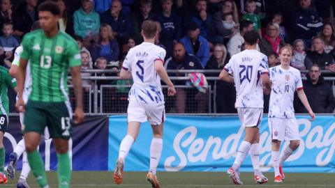 Norway celebrate a goal