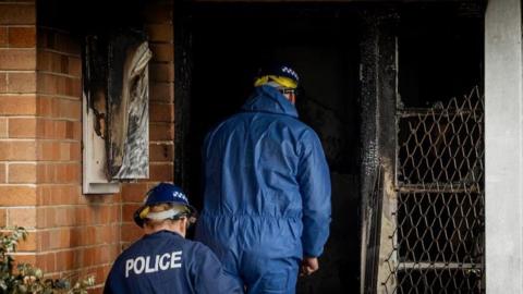 Police enter investigate Lalor Park house fire