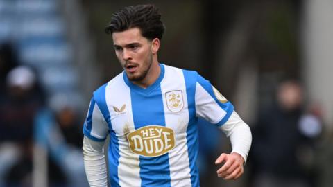 Leo Castledine playing in a Huddersfield home match 
