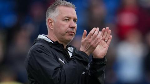 Darren Ferguson applauds Peterborough United's supporters