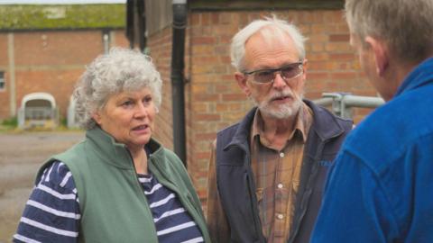 Farmers, Stephen and Catherine Temple, who run a small cheese-making dairy in Norfolk.