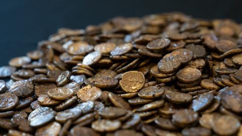A collection of coins