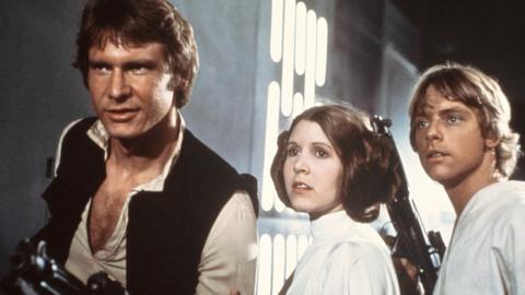 Harrison Ford, Carrie Fisher & Mark Hamill in Star Wars