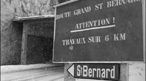 The entrance to the St Bernard tunnel