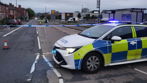 Cordon in Carlton Road, Nottingham 