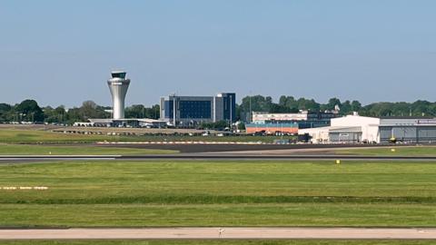 A view of Birmingham Airport