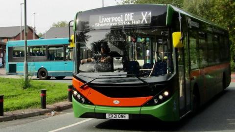 X1 bus before the service was scraped