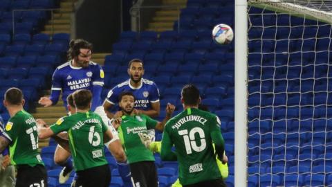 Sean Morrison scores for Cardiff