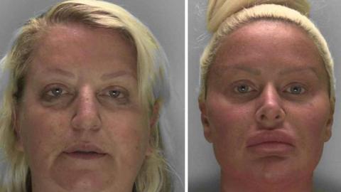 Police issue mugshots of Laura (left) and Georgina Epitropou