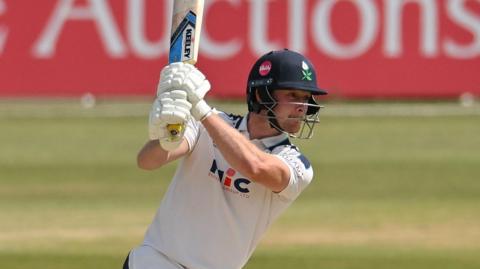 Finlay Bean batting for Yorkshire