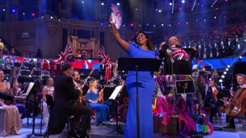 A packed Royal Albert Hall for Last Night of the Proms