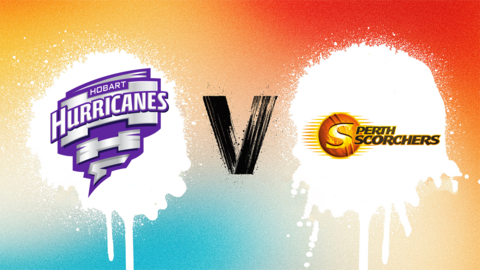 Hobart Hurricanes v Perth Scorchers badge graphic