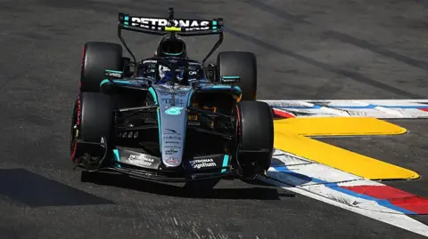Mercedes' Kimi Antonelli in Monaco Grand Prix qualifying