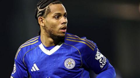 Amani Richards in action for Leicester City under-21s
